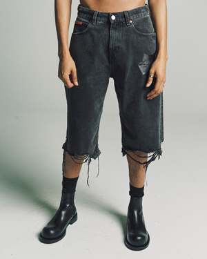 パンツ MARTINE ROSE Black Barambo Shorts MARTINE ROSE Black Barambo Shorts｜Martine Rose Blue Barambo