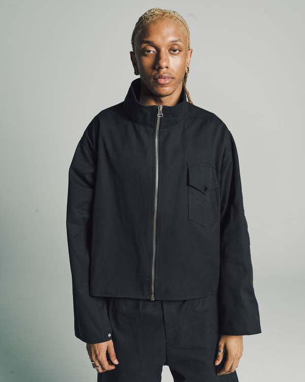3man Black Blanket Jacket | ModeSens