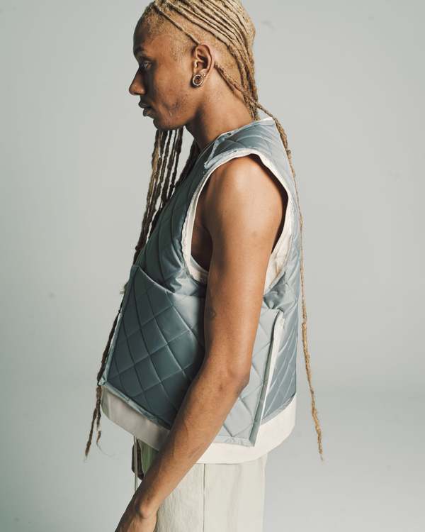 Camiel Fortgens Nylon Research Zip Vest - Sage | Garmentory