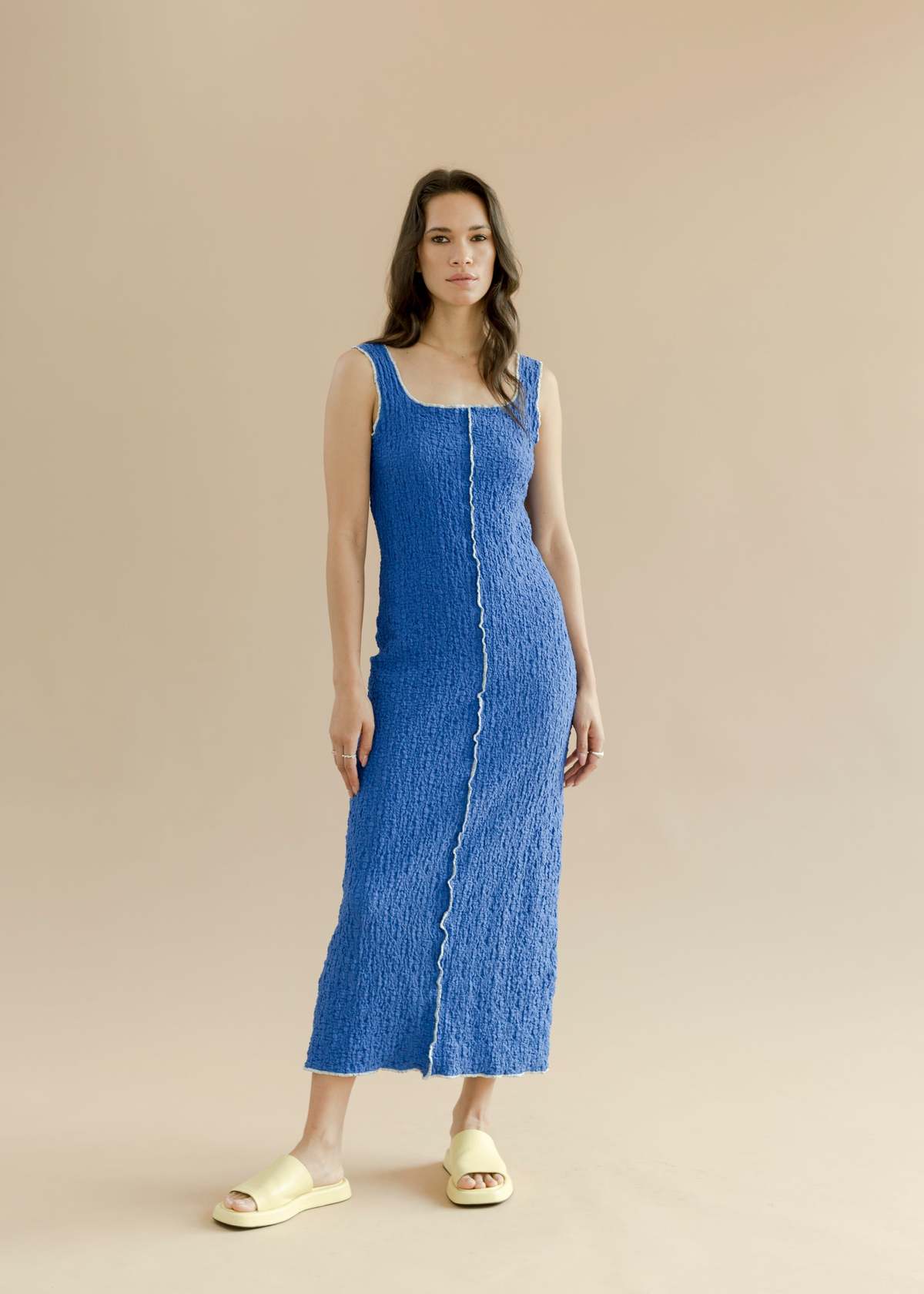  Bronze Age Muse Dress - Wavy Cobalt - Image 1 of 3