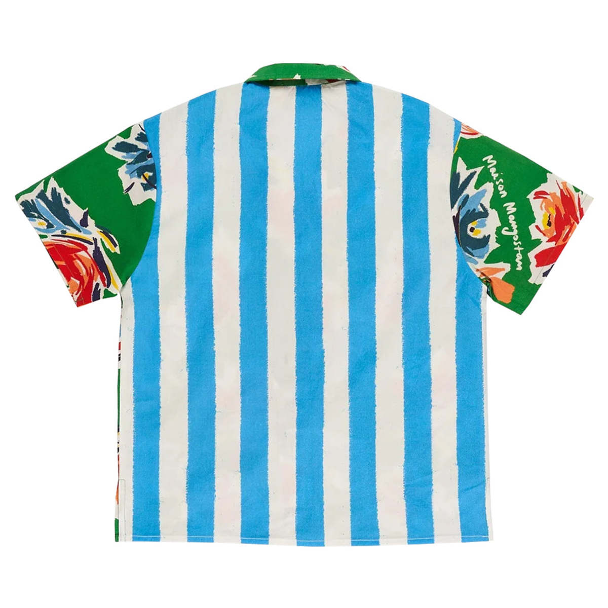 Kids Maison Mangostan Child Flowers Shirt - Green | Garmentory