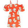 Kids Maison Mangostan Child Oysters Dress - Red - Thumbnail 3