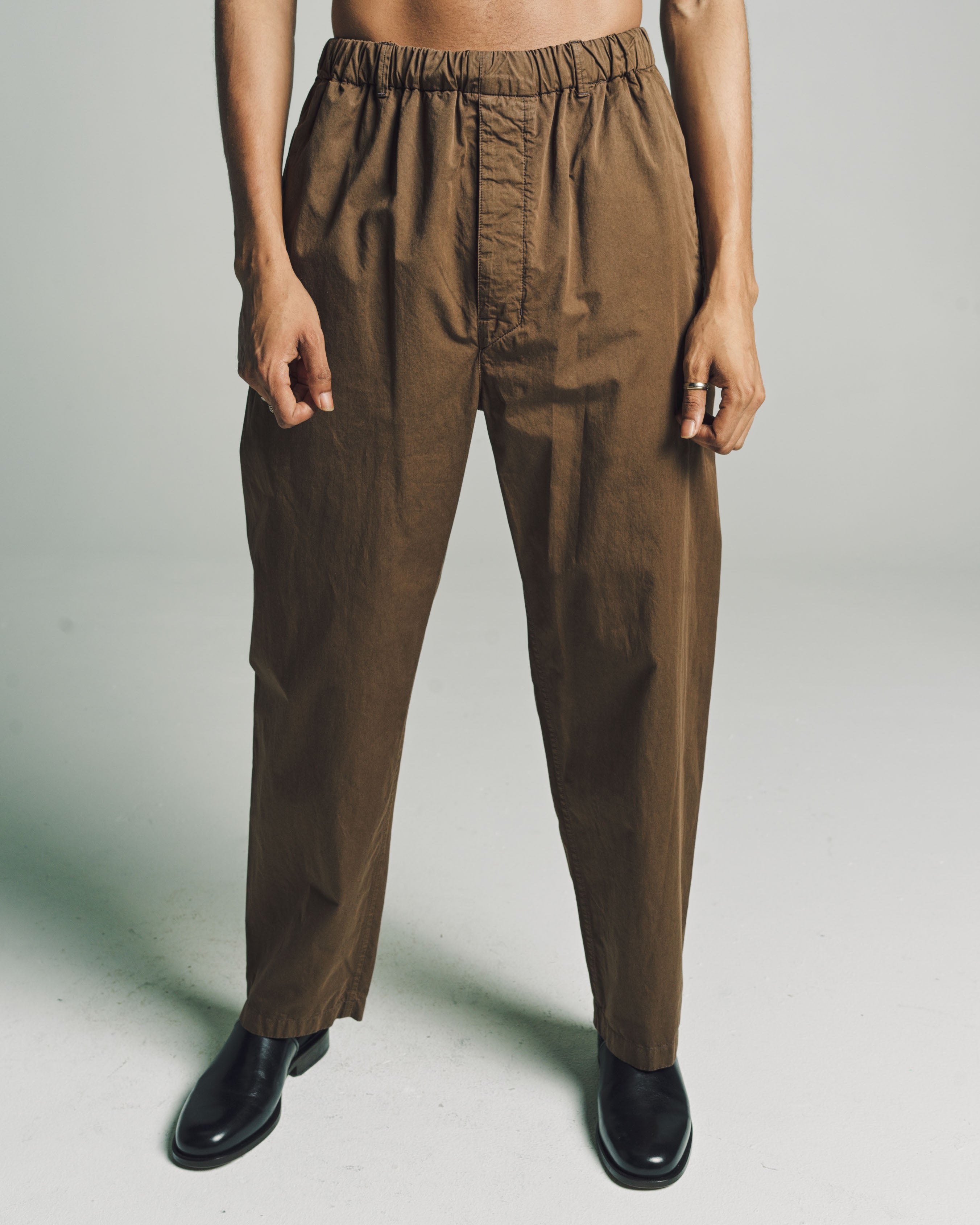 Lemaire Relaxed Pants - Dark Tobacco | Garmentory