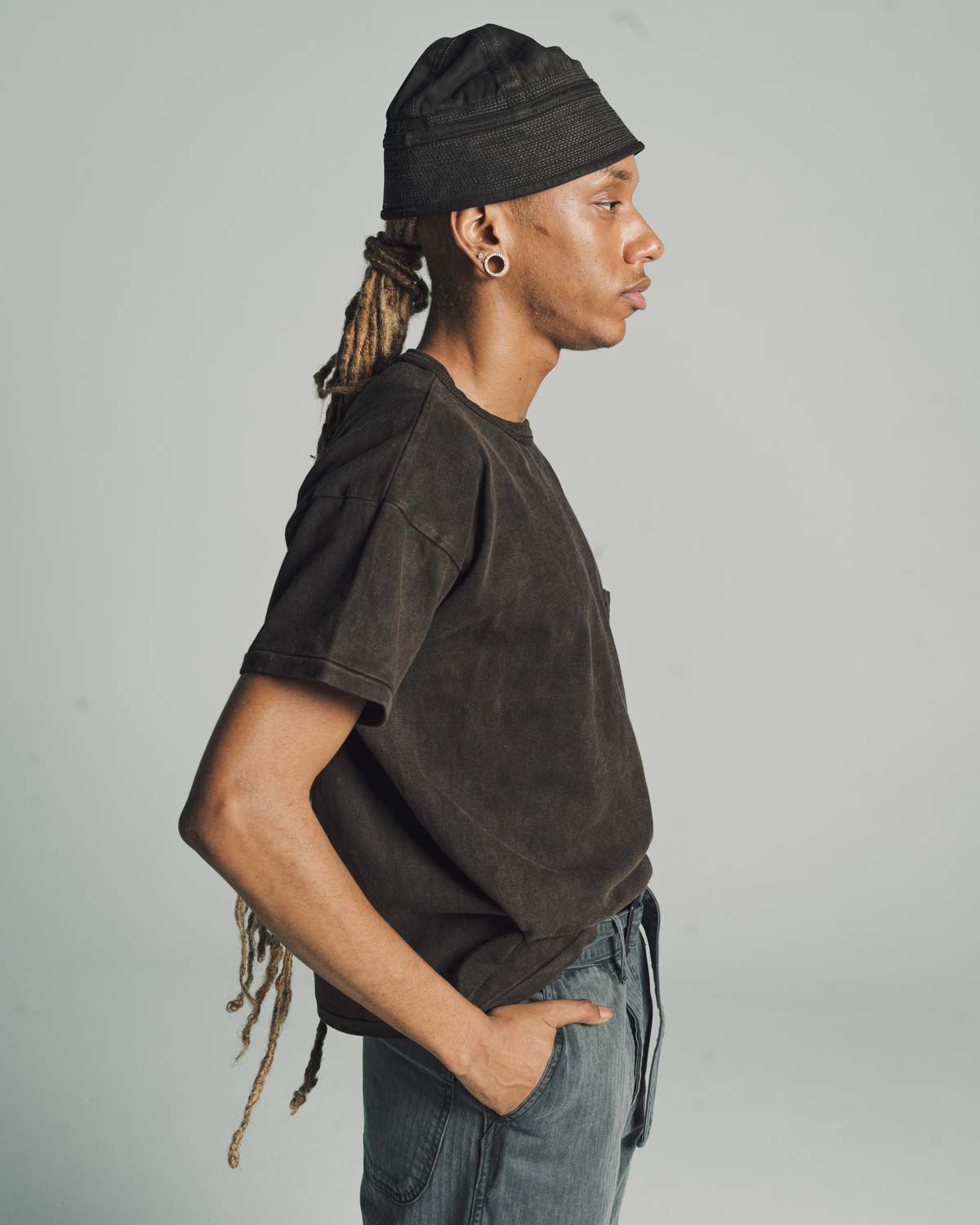 Taiga Takahashi Tee Shirt - Mud Dyed Brown | Garmentory