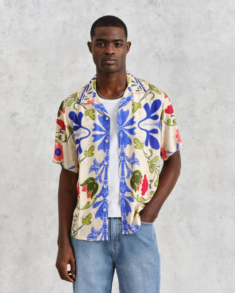 Wax London Didcot Shirt - Summer Floral Wax London Didcot Shirt - Summer Floral