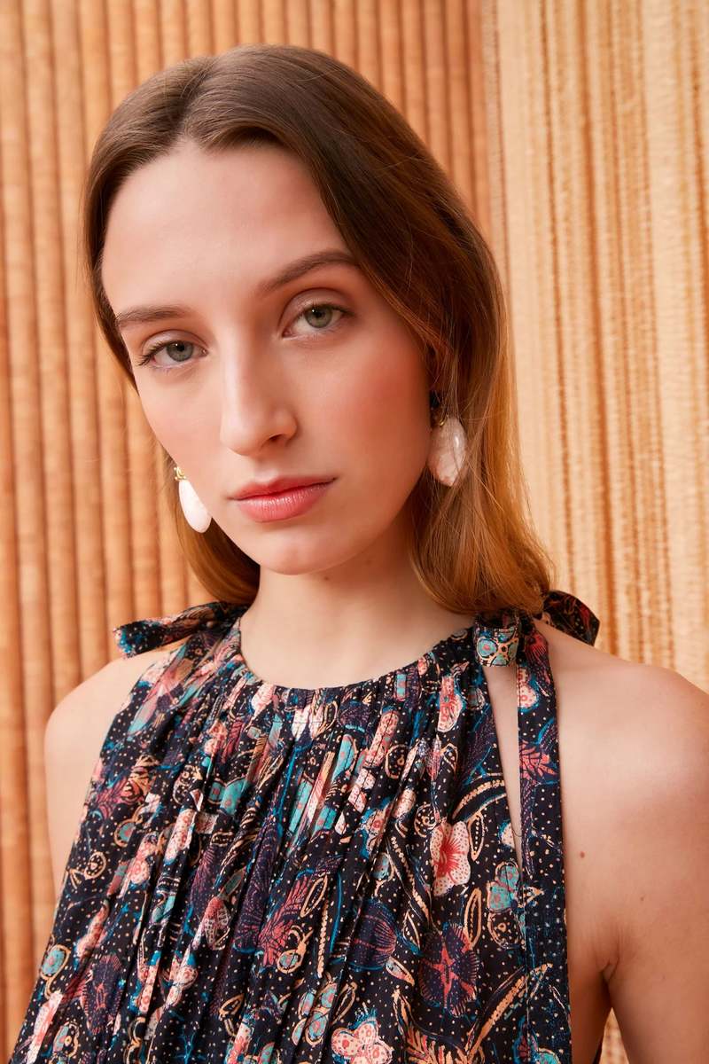 Ulla Johnson Samar Midi Dress - Obsidian