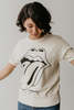 People of Leisure Rolling Stones Ivory Raglan Tee - Ivory - Thumbnail 7