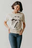 People of Leisure Rolling Stones Ivory Raglan Tee - Ivory - Thumbnail 9