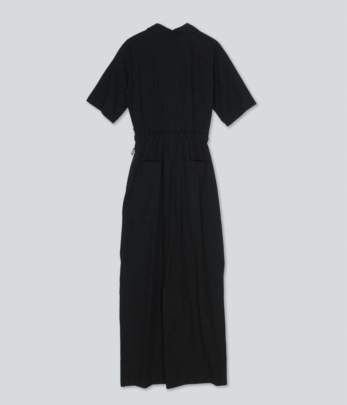 SAYAKA DAVIS NEW YORK Open Collar Jumpsuit - Black | Garmentory