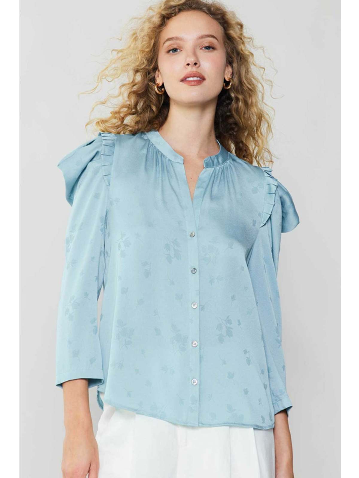 Romance Blouse Seafoam