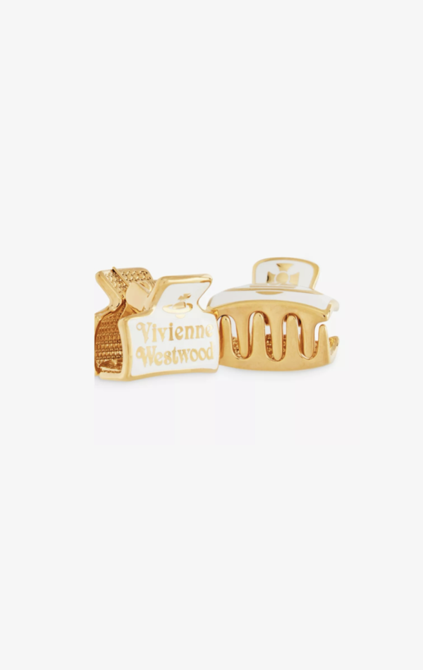 Vivienne Westwood Mini Claw Hair Clips Gold Garmentory