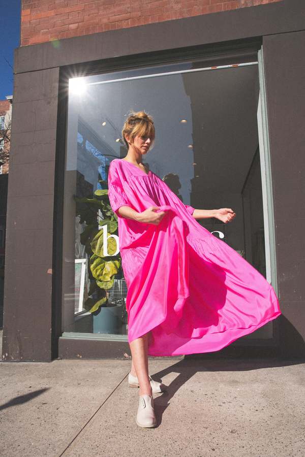 Anaak Airi Maxi Dress - Fuchsia on Garmentory