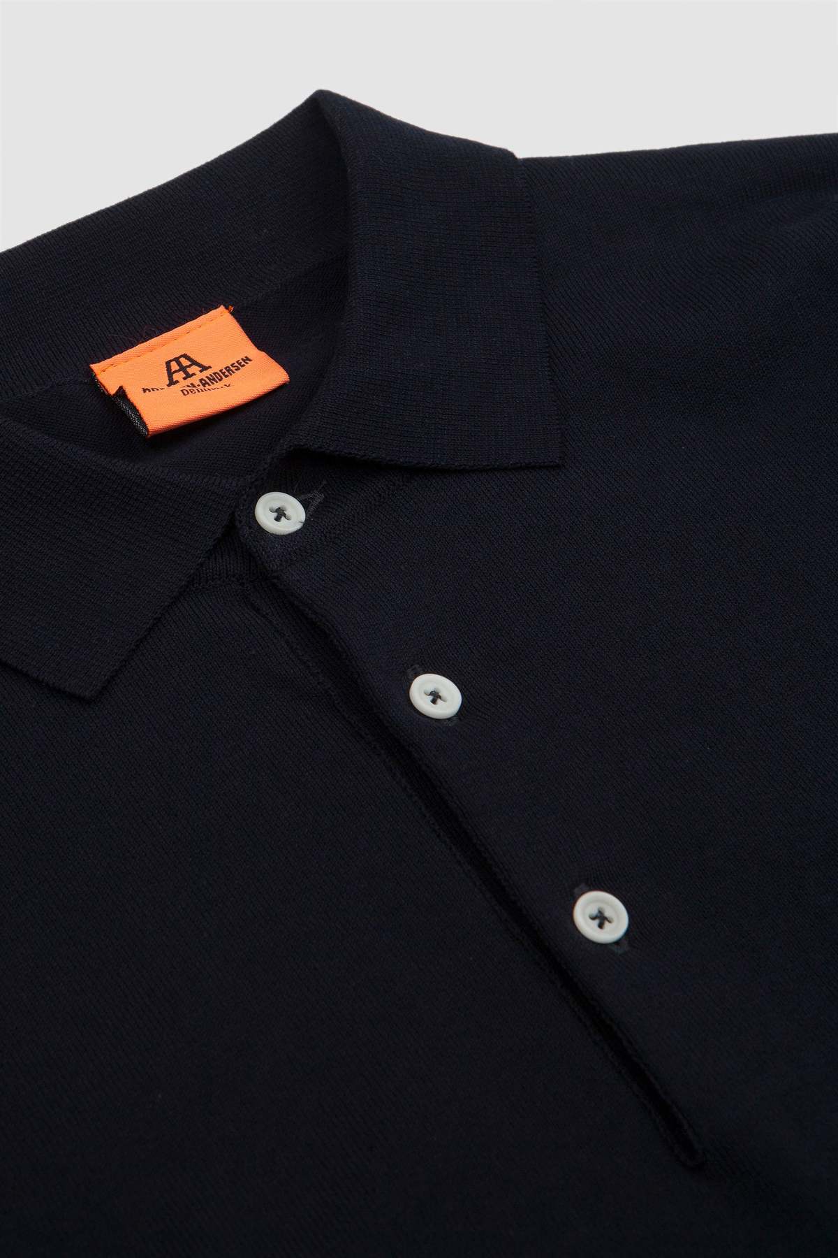 Andersen-Andersen Long Polo - Navy Blue | Garmentory