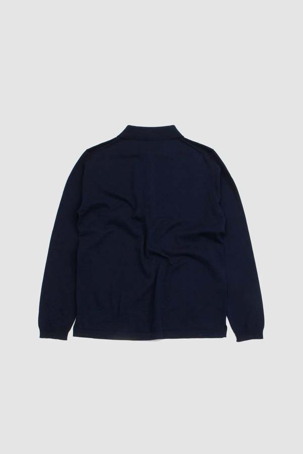 トップス ANDERSEN-ANDERSEN POLO LONG SLEEVE NAVY Andersen-Andersen Long Polo - Royal Blue | Garmentory