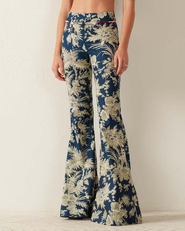 Alix Of Bohemia Farah Indigo Tolle Pant -  Indigo Floral