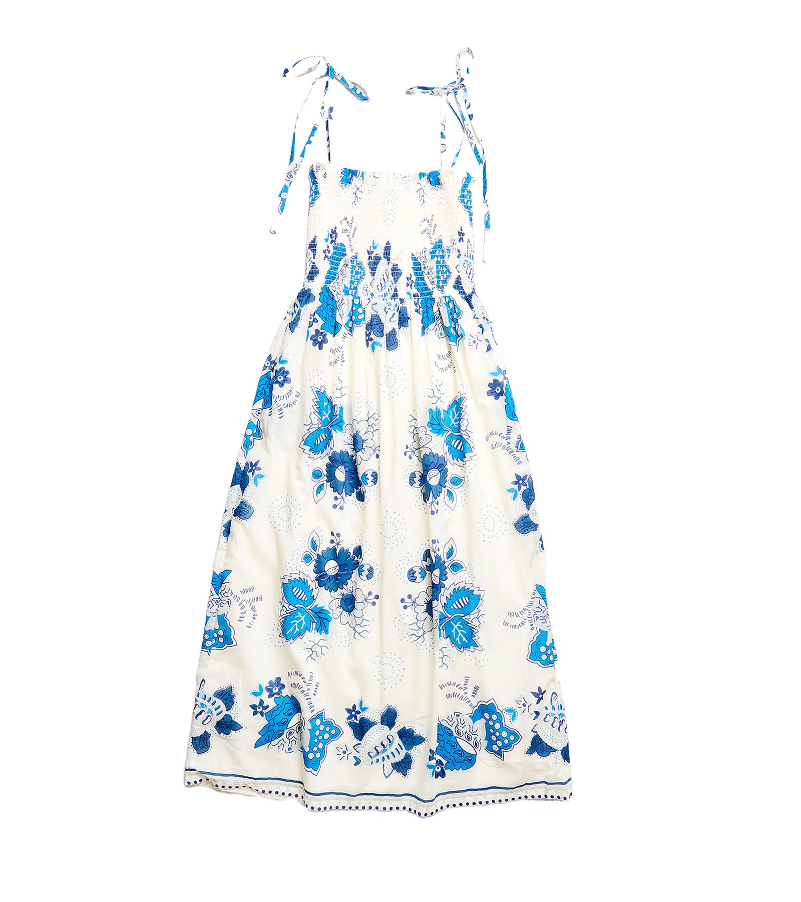 Alix Of Bohemia Kaia China Panel Dress - Blue Floral | Garmentory Alix Of Bohemia Kaia China Panel Dress - Blue Floral | Garmentory