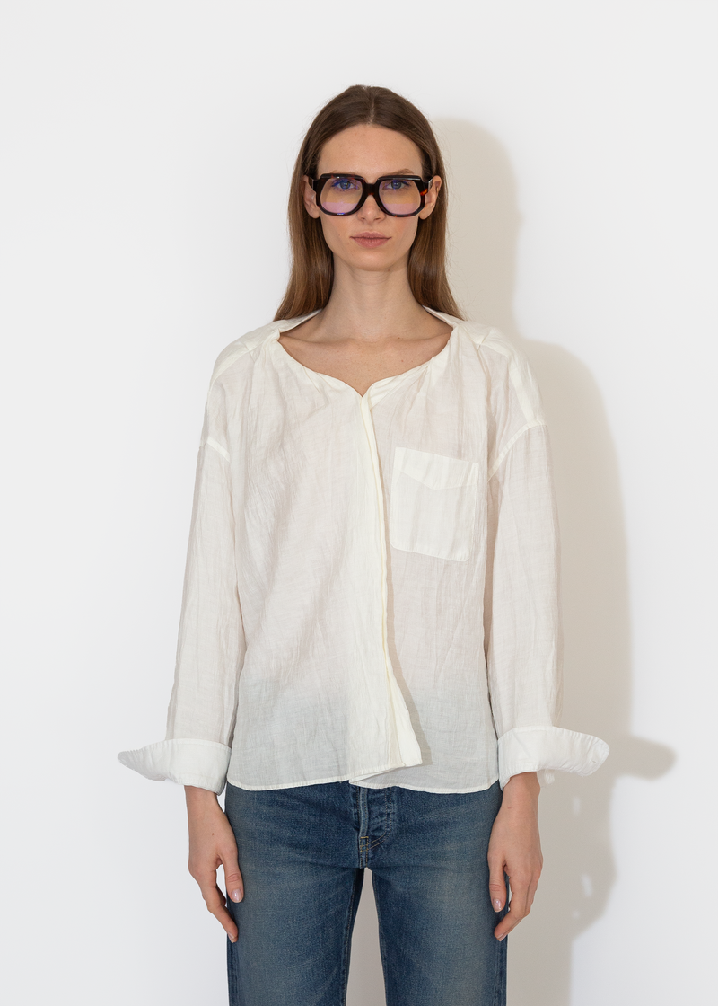 R13 クルネックショトスリフTシャツ R13WK290K001B0 WHITE R13 Twisted Neck Shirt - White | Garmentory
