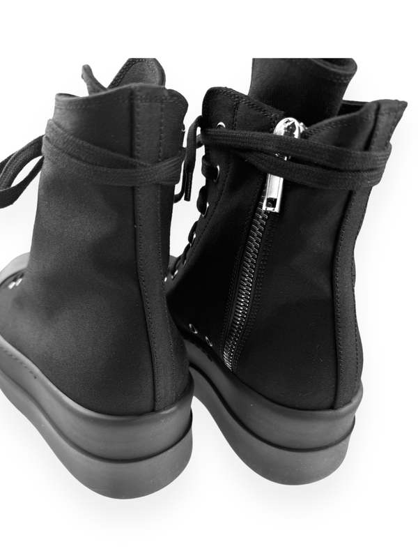 Rick Owens DOUBLE BUMPER SNEAKS - Black | Garmentory