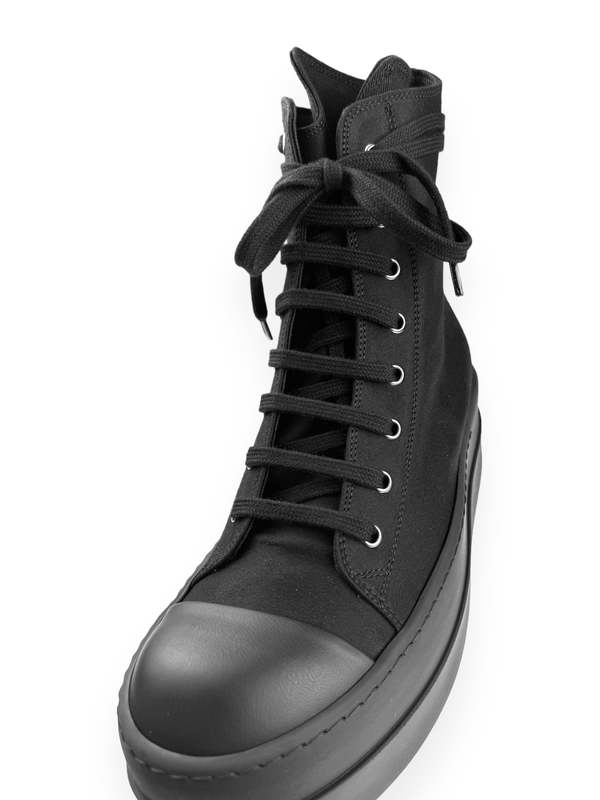 Rick Owens DOUBLE BUMPER SNEAKS - Black | Garmentory