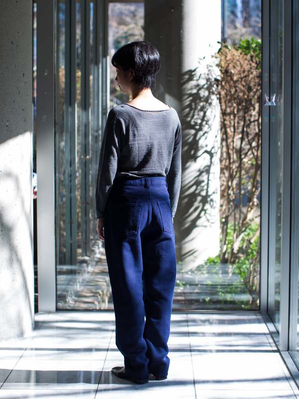 Blue Blue Japan Woven Pure Indigo Light Sashiko 5 Pocket Pants