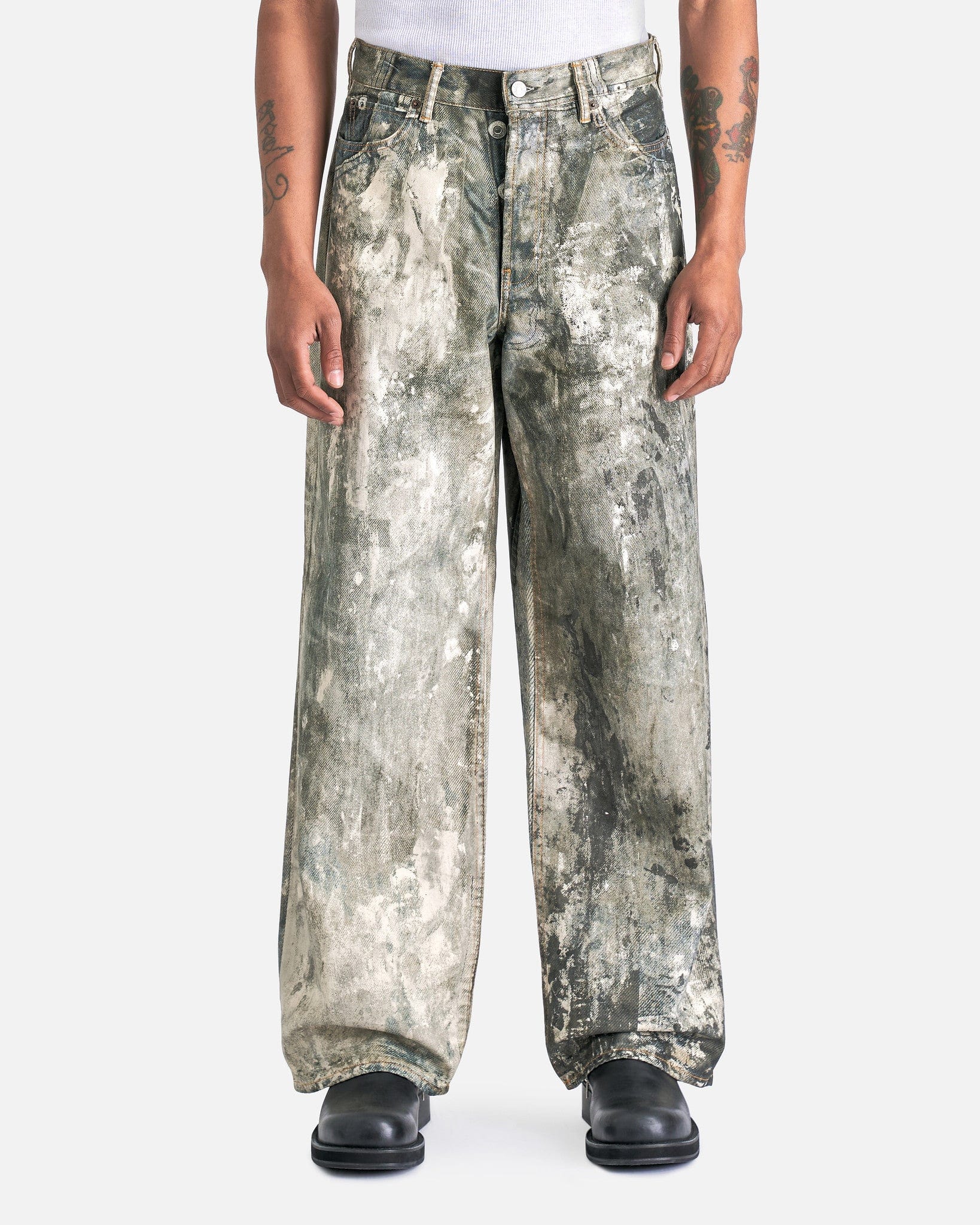 Acne Studios Loose Fit Trousers - Cold Grey | Garmentory