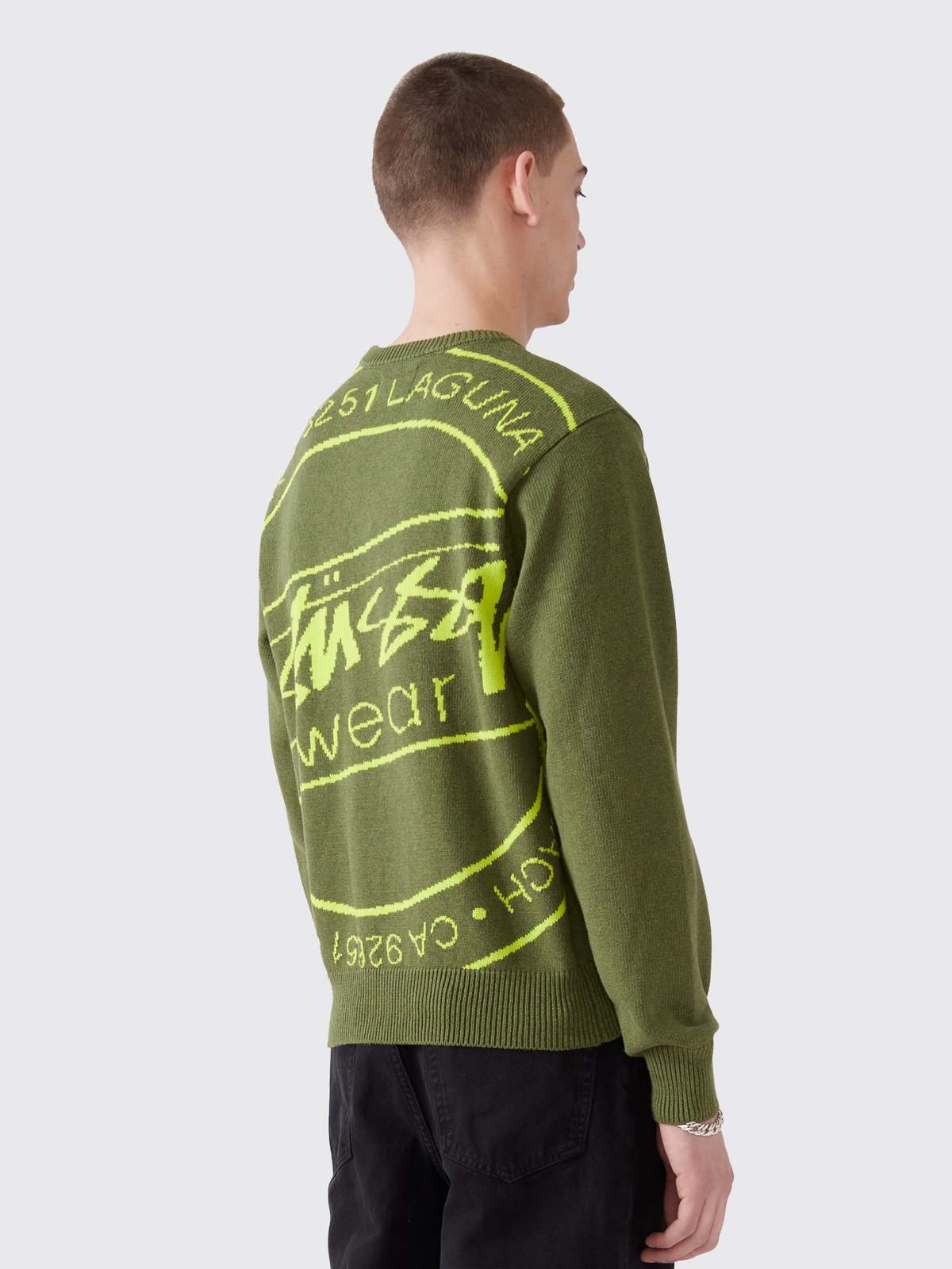 STUSSY LAGUNA ICON SWEATER XLサイズ Stussy: Men's Laguna Icon Sweater (Black) | DSMNY E-SHOP