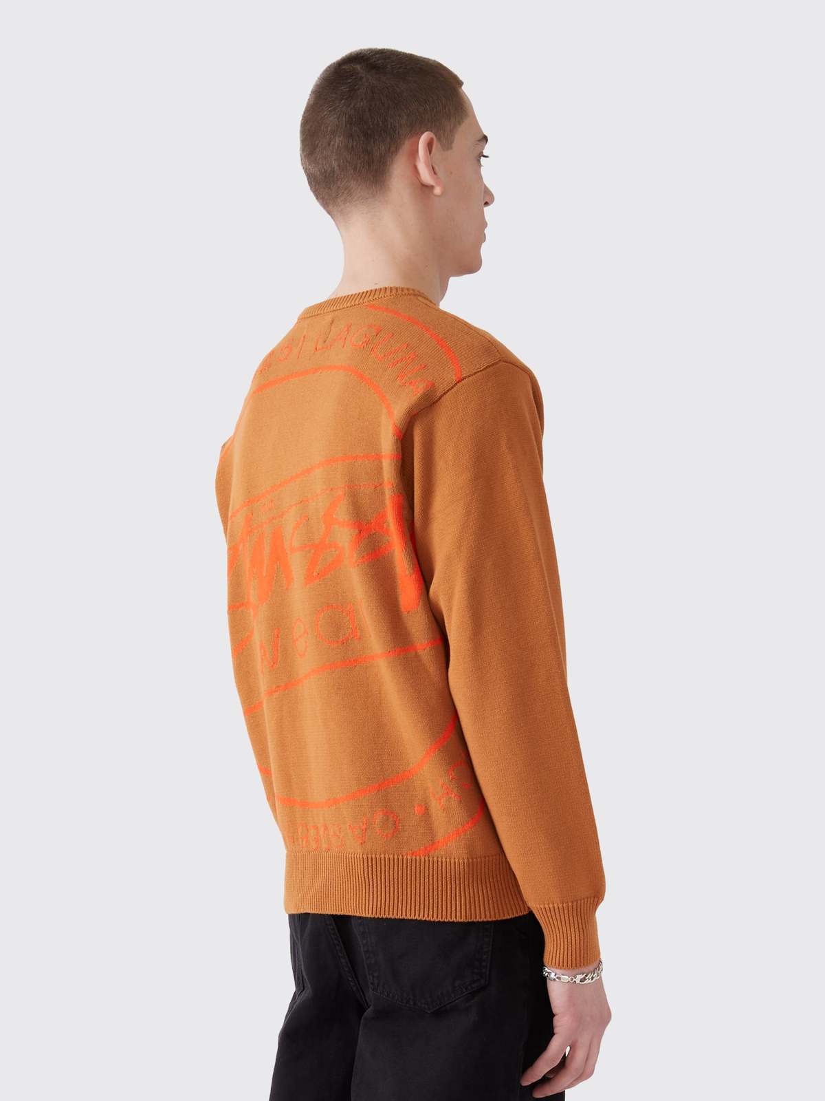 STUSSY LAGUNA ICON SWEATER XLサイズ Stussy Laguna Icon Sweater, black – Norwood