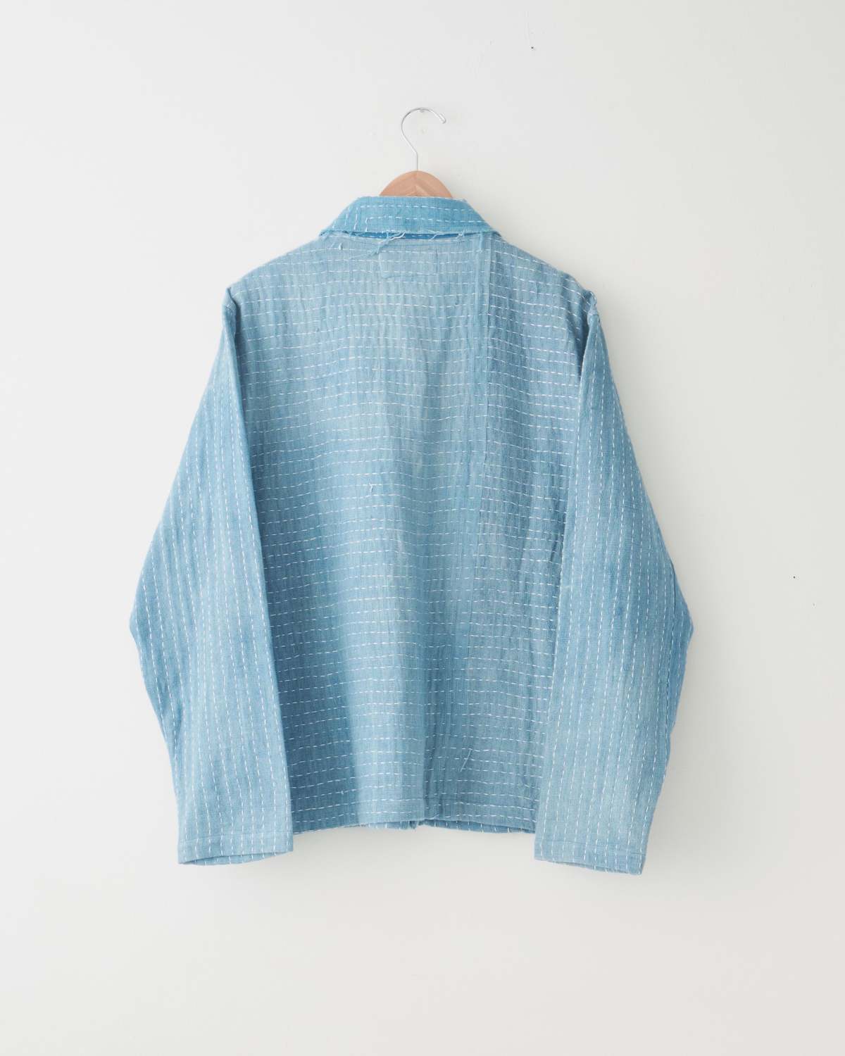 。*様 KARU RESEARCH CROPPED JACKET Kartik Research Blue Kantha Cropped Jacket Kartik Research