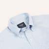 Drakes Button Down Oxford Shirt - Mid Blue - Thumbnail 3