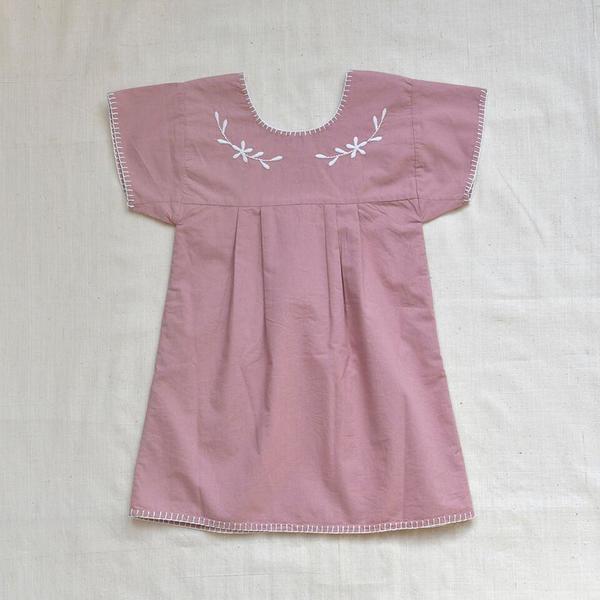 ワンピース ye__yama Apolina Jane Dress Organdie Kids Apolina Jane Dress Rosewood Pink | Garmentory