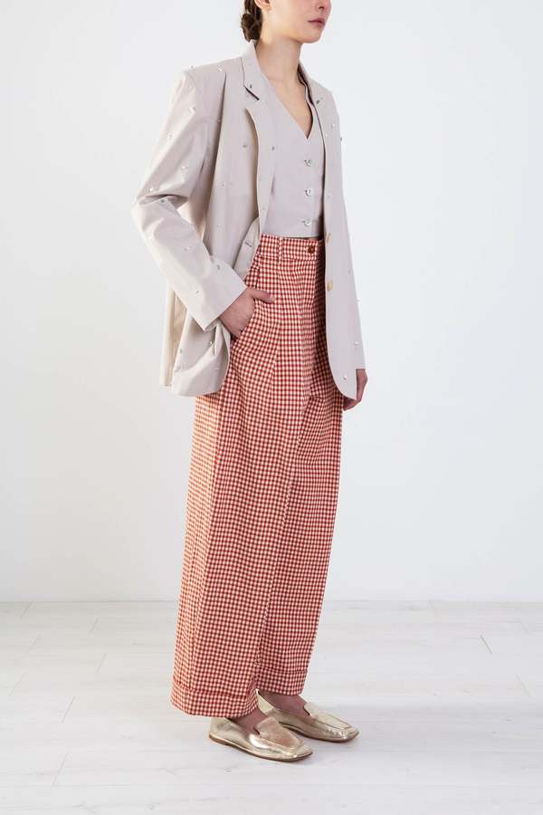 Alysi PLEATED TROUSERS - COTTO