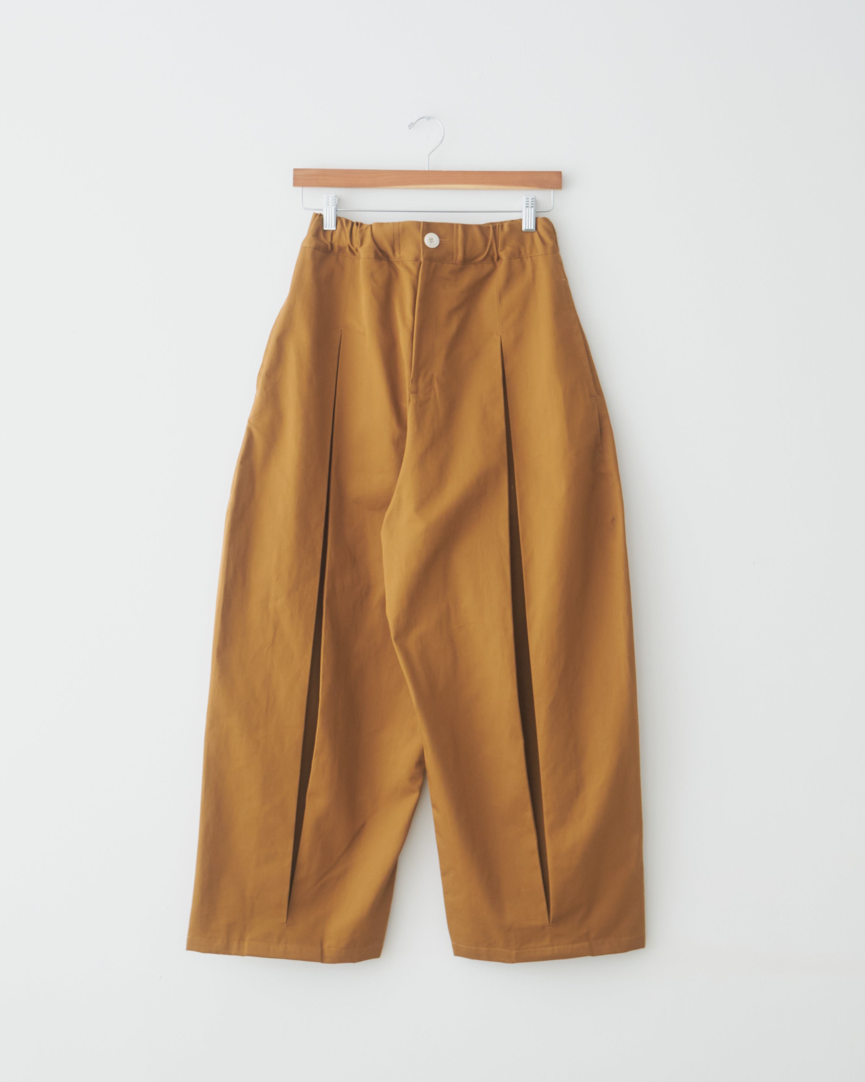 Sage Nation Box Pleat Trouser - Pecan | Garmentory