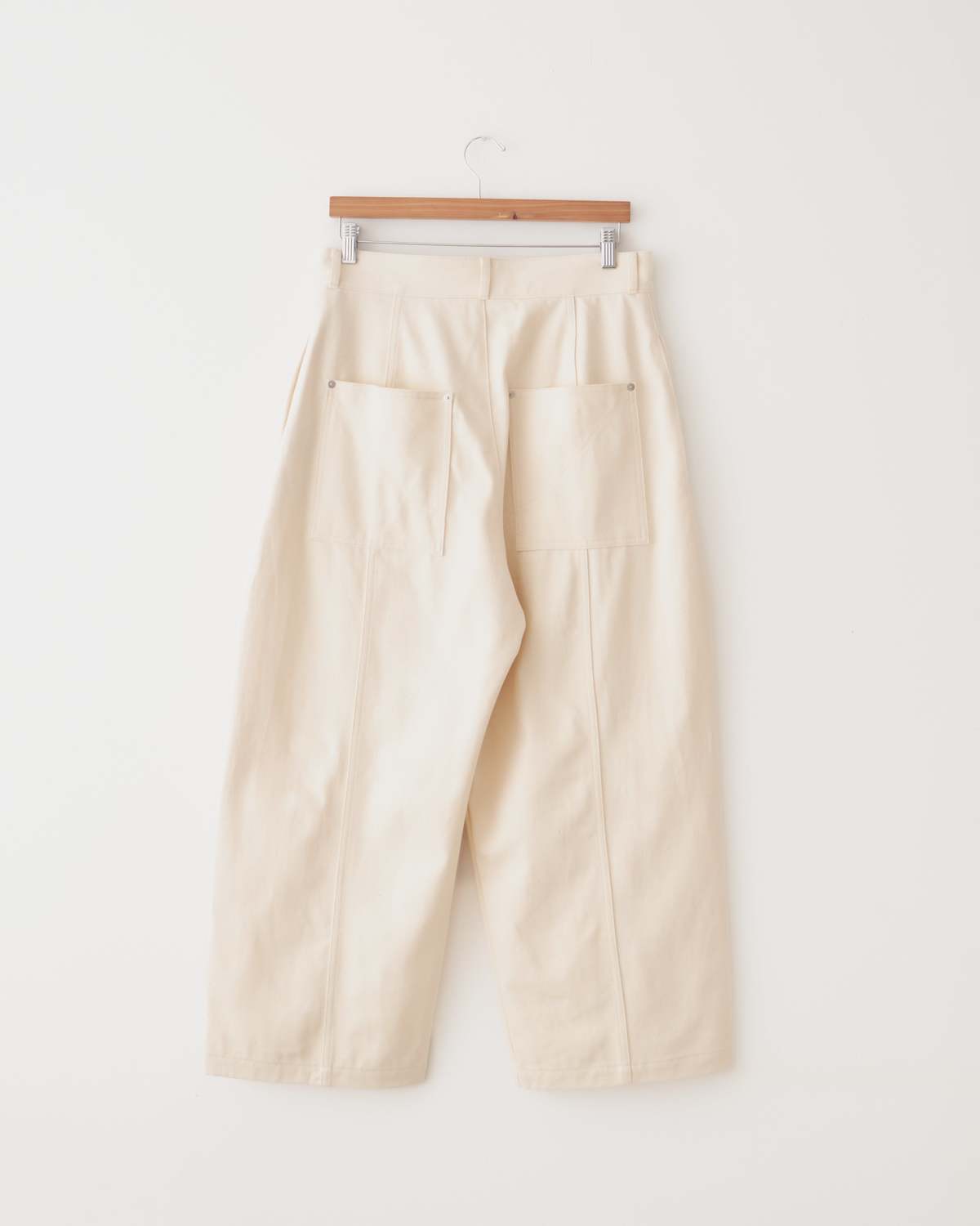 Sage Nation Denim Welt Trouser - Natural Ecru | Garmentory