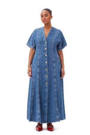 future denim maxi dress Vestido Maxi de Mezclilla Life In - Mezclilla