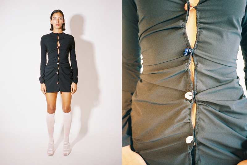 Lucille Thivre Glass Mini Dress