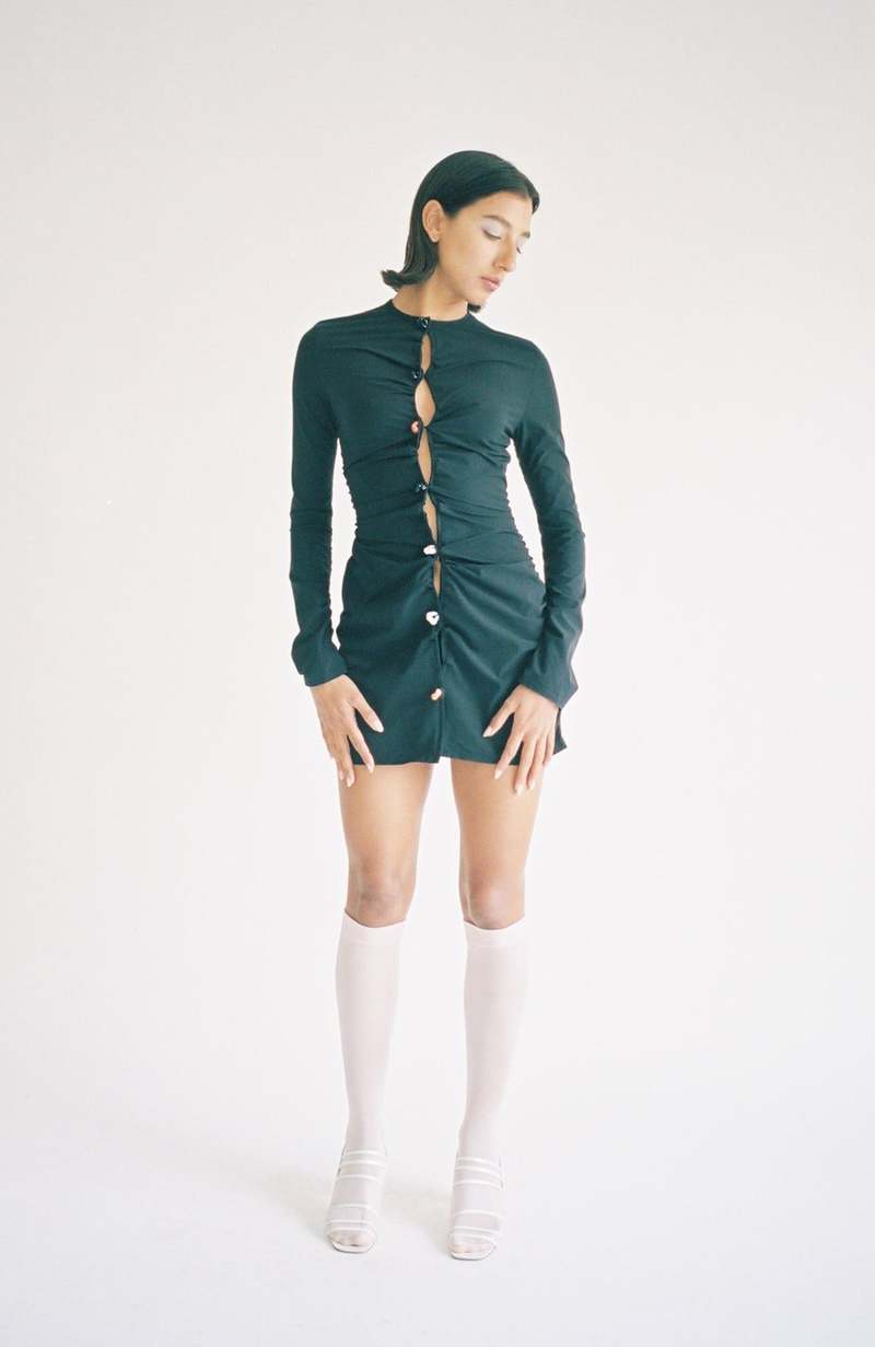 Lucille Thivre Glass Mini Dress