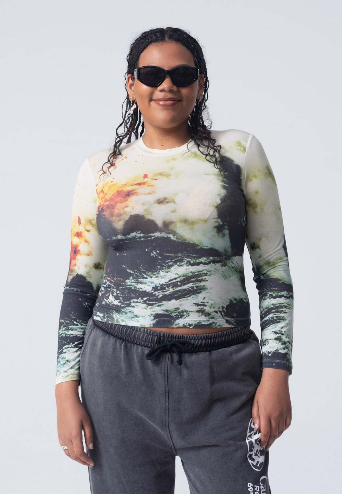 【Carne Bollente】I Lava you tops Carne Bollente I Lava You Cropped Tee - Prints | Garmentory