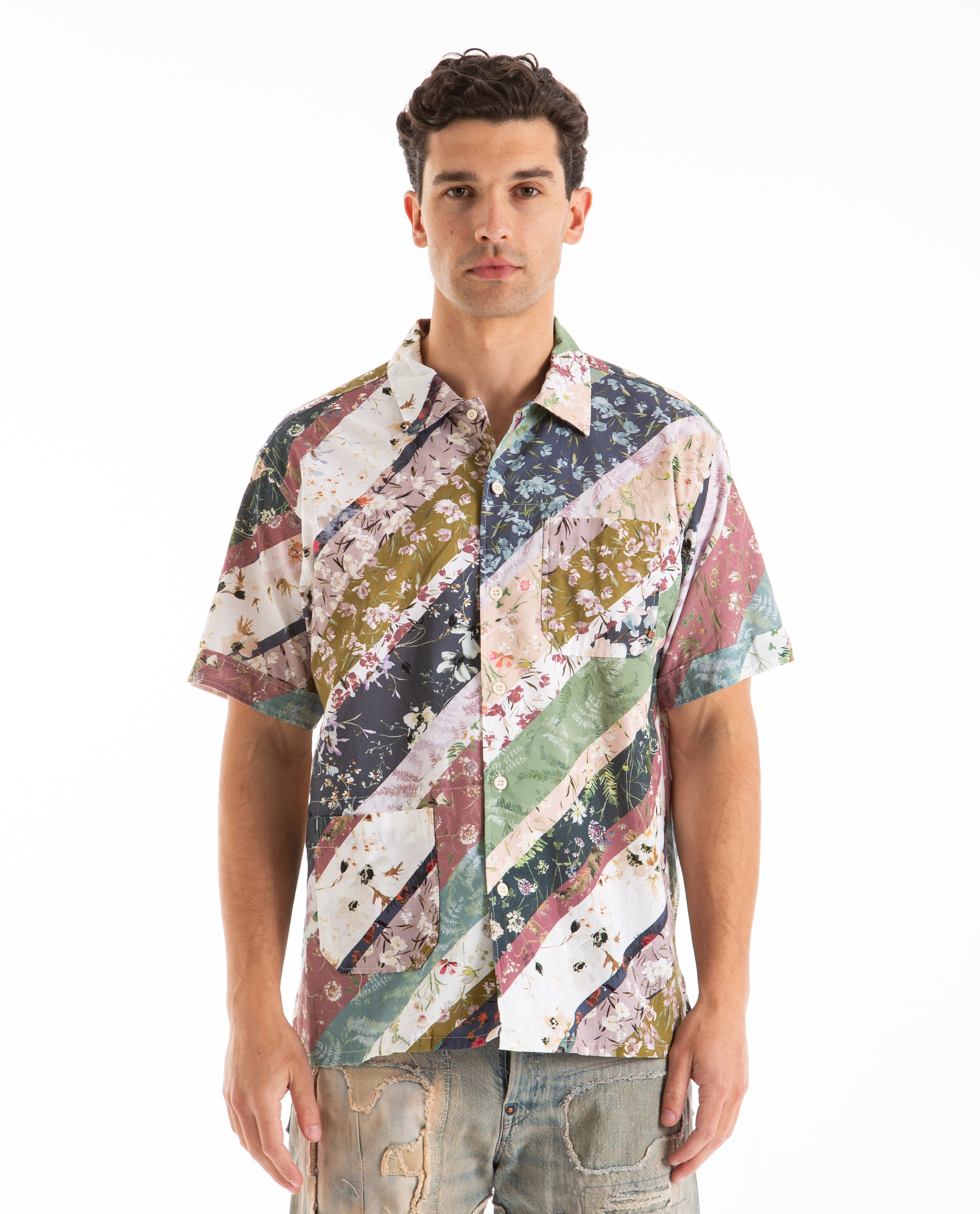 トップス ENGINEERED GARMENTS Camp Shirt Indigo S Engineered Garments Camp Shirt, Indigo – Glasswing