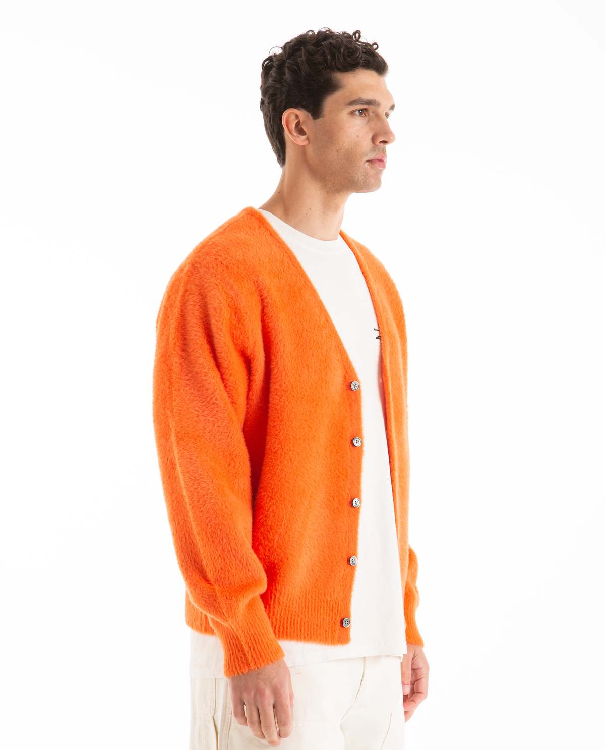 トップス stussy shaggy cardigan L white Stüssy - Shaggy Cardigan | HBX