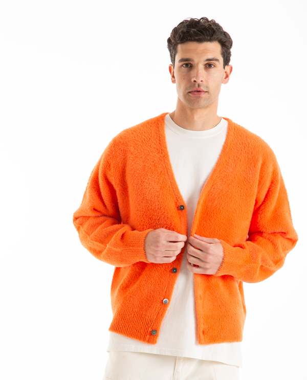 トップス stussy22aw shaggy cardigan Shaggy Cardigan – Premier