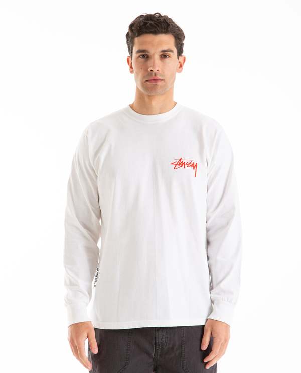 STUSSY CRAZY HAIRZ 胸ポケ ロンT XL 希少 STUSSY CRAZY HAIRZ L/S 胸ポケ ロンT XL トップス