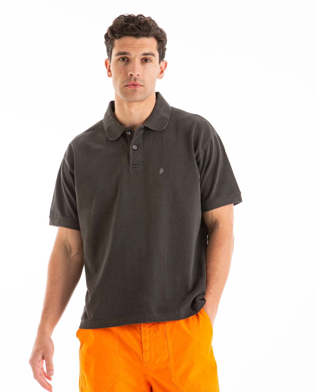 STUSSY PIGMENT DYED PIQUE POLO Sサイズ Stussy Pique Pigment Dyed Polo - Brown – Ninetimes Skateshop