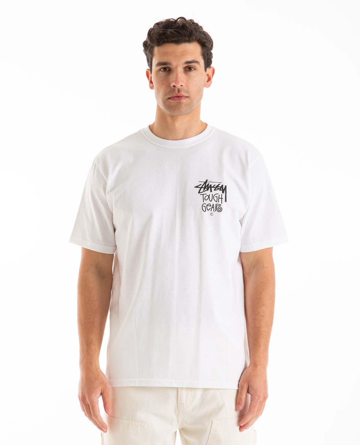 Tシャツ・カットソー Stussy Unisex Tough Gear T-Shirt Black 1904996-0001 Buy Stussy Tough Gear Tee 'Black' - 1904996 BLAC | GOAT