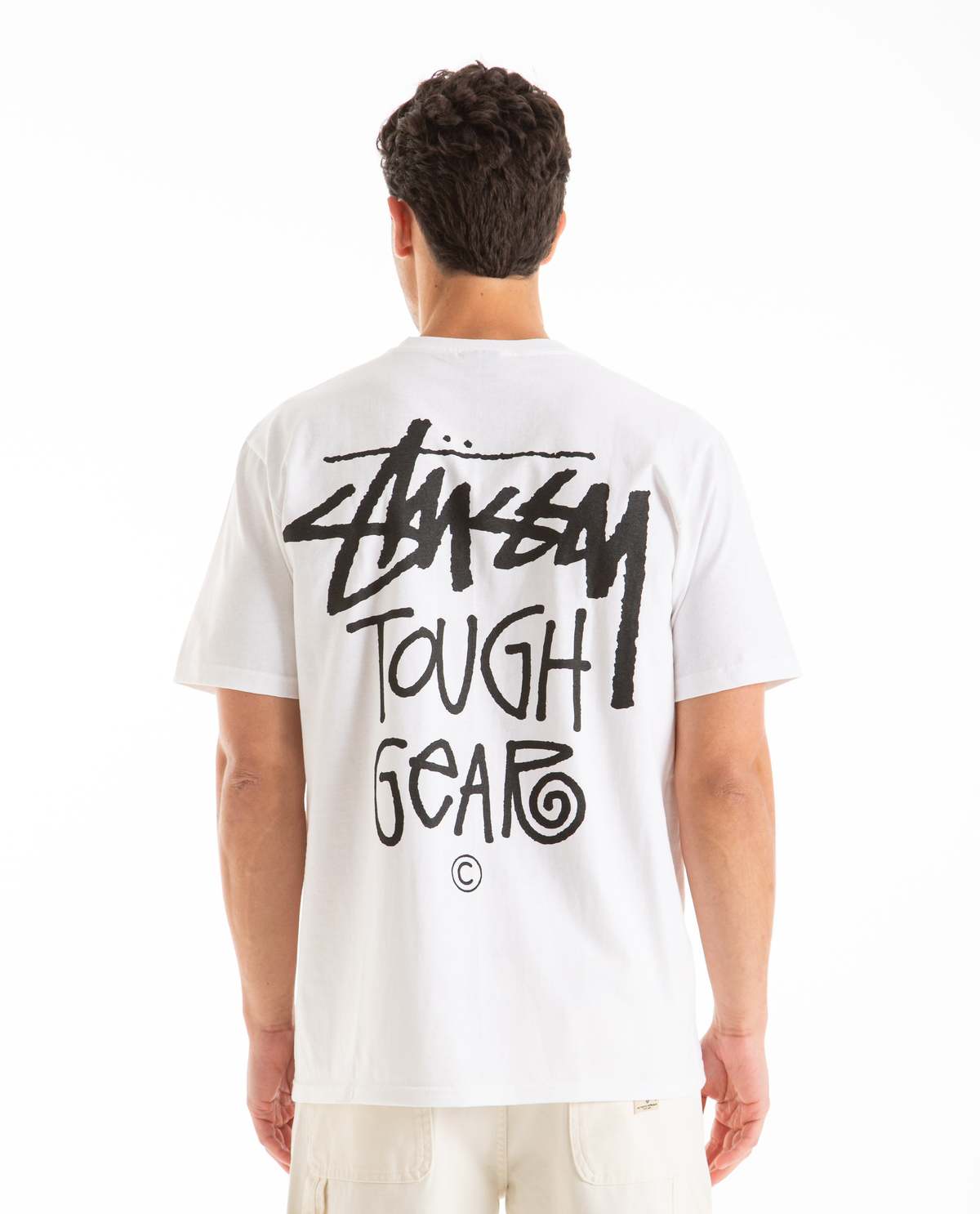 Tシャツ・カットソー Stussy Unisex Tough Gear Tee White 1904996-1201 Stussy Tough Gear Tee White Men's - SS24 - US