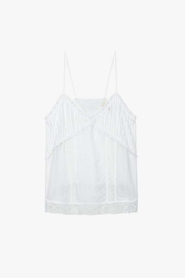 【8/6限定値下げ】flora veil camisole ホワイト 9/20～【FINAL SALE】flora veil camisole【オフホワイトのみ