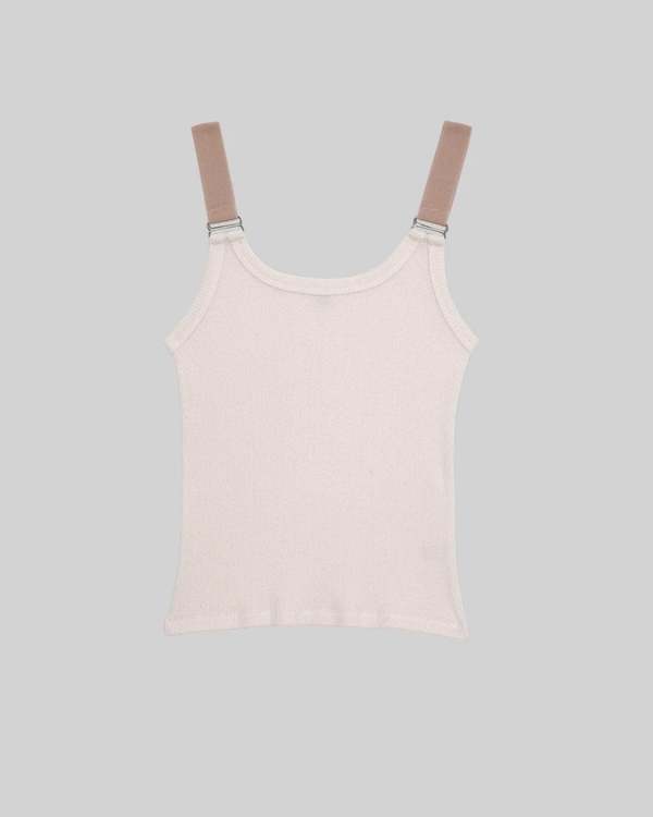 Baserange Recycled Cotton Rib Suspend Tank - Undyed