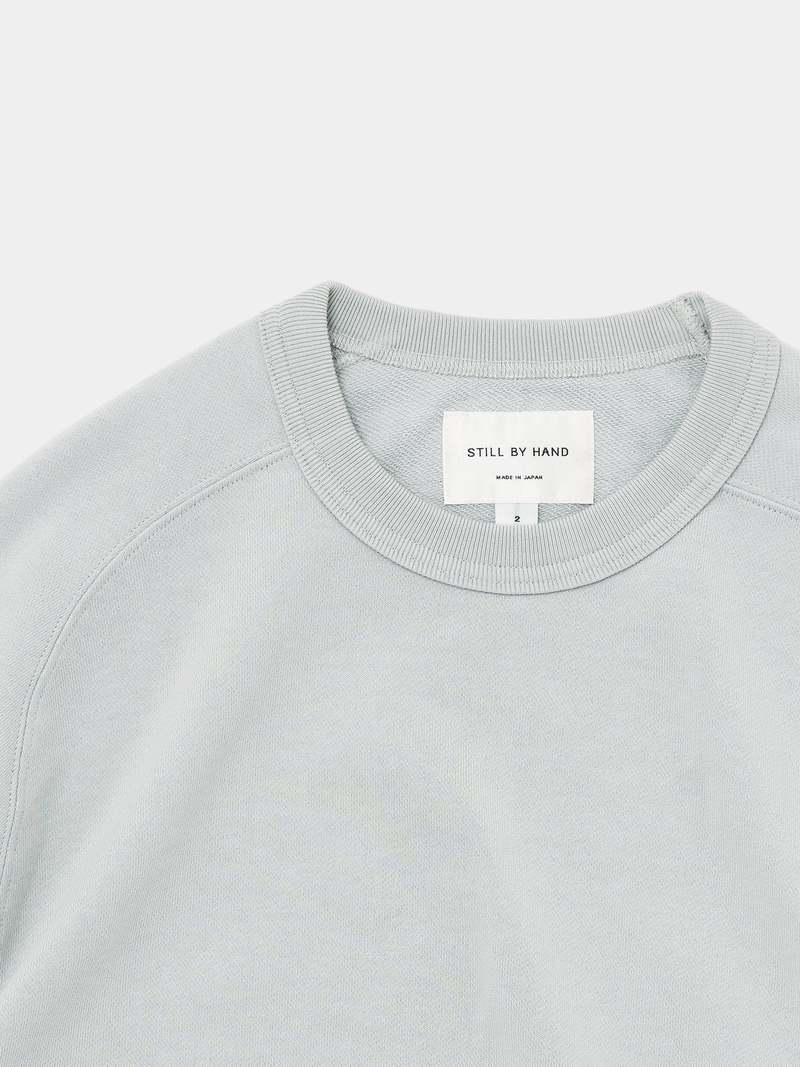 Still By Hand Pima Cotton Sweatshirt - Mint | Garmentory