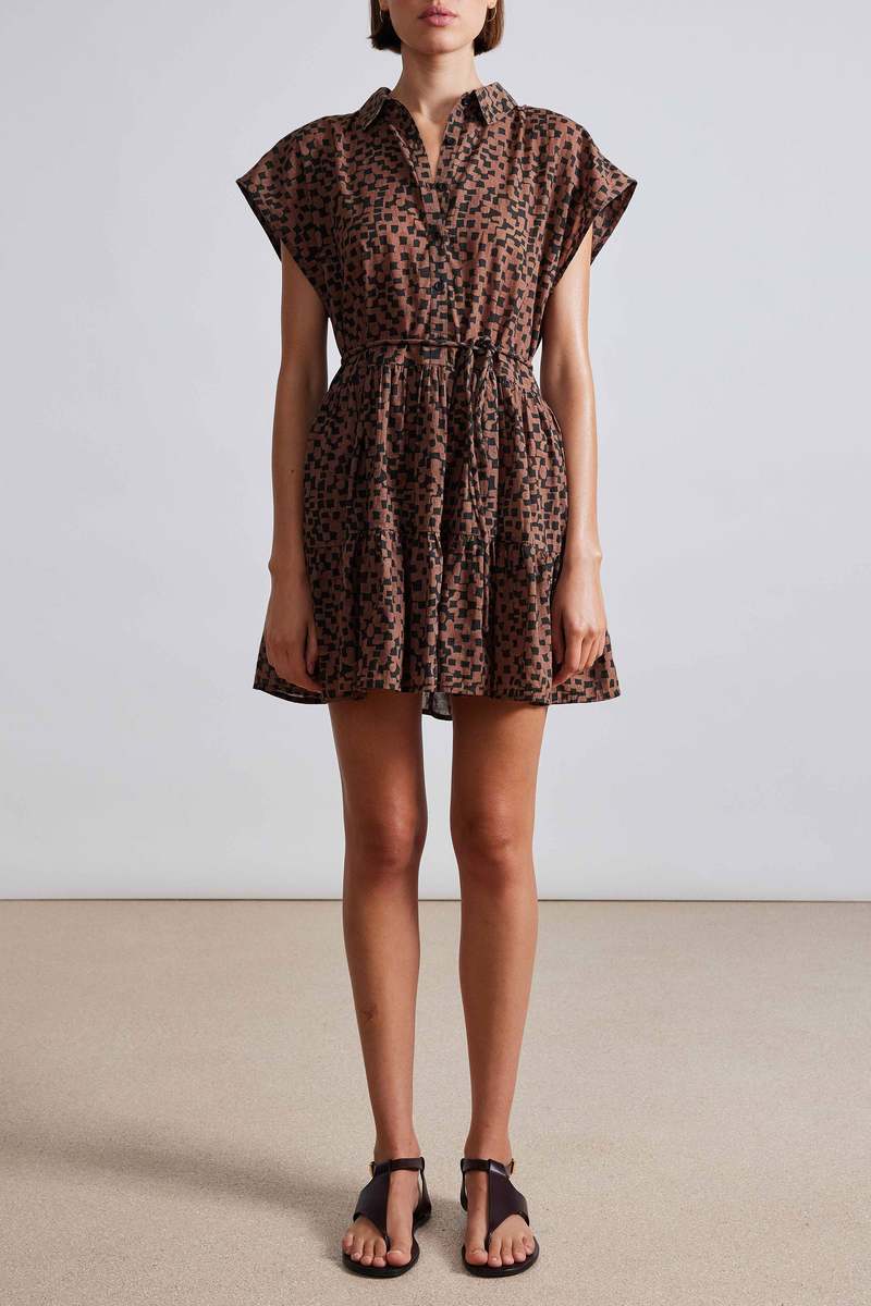 Apiece Apart Anita Sleeveless Mini - Scattered Geo Apiece Apart Anita Sleeveless Mini - Scattered Geo