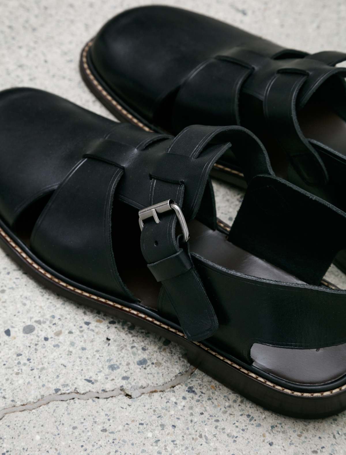 Lemaire Fisherman Sandals - Black | Garmentory