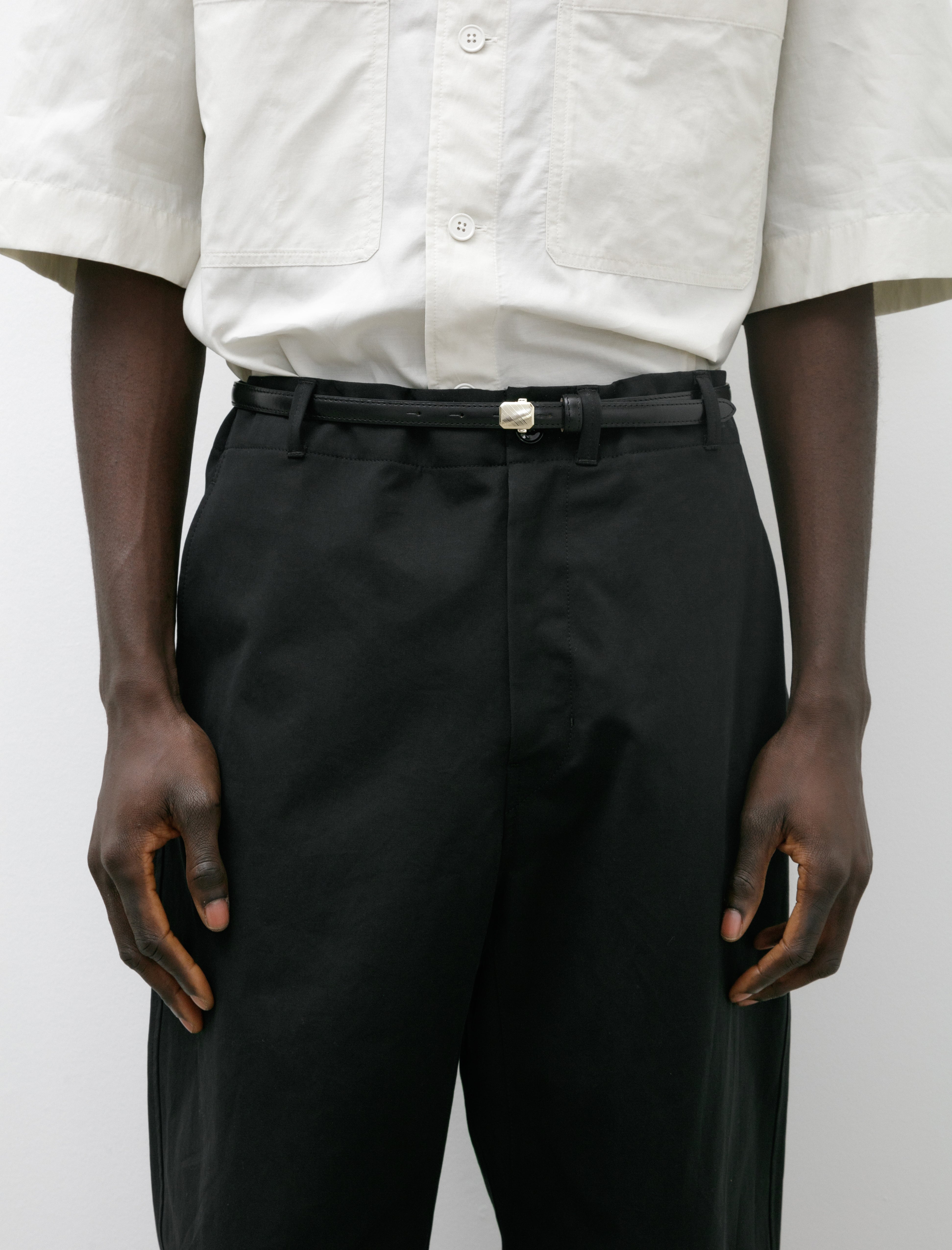 LEMAIRE MILITARY BELT 15 ルメール　ベルト　ブラック Lemaire Military Black 15 belt - Black | Garmentory